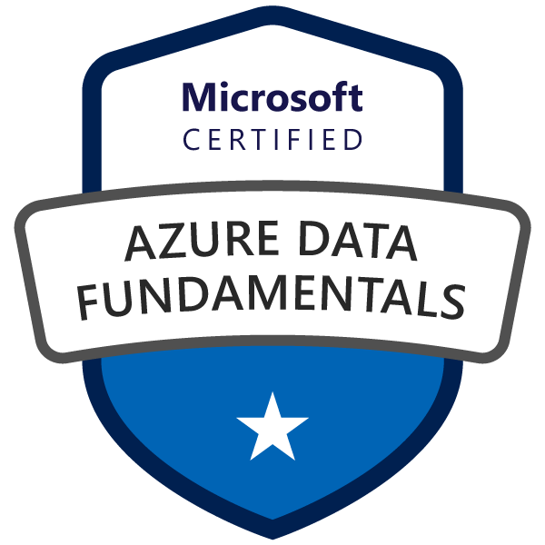 Microsoft Certified Azure Data Fundamentals badge