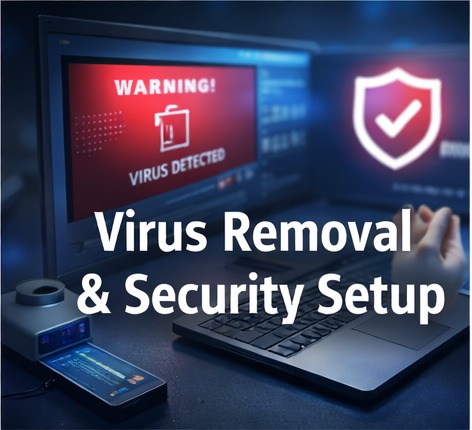 Computer security and virus removal service